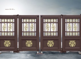 智能懸折門938-B2（深咖)